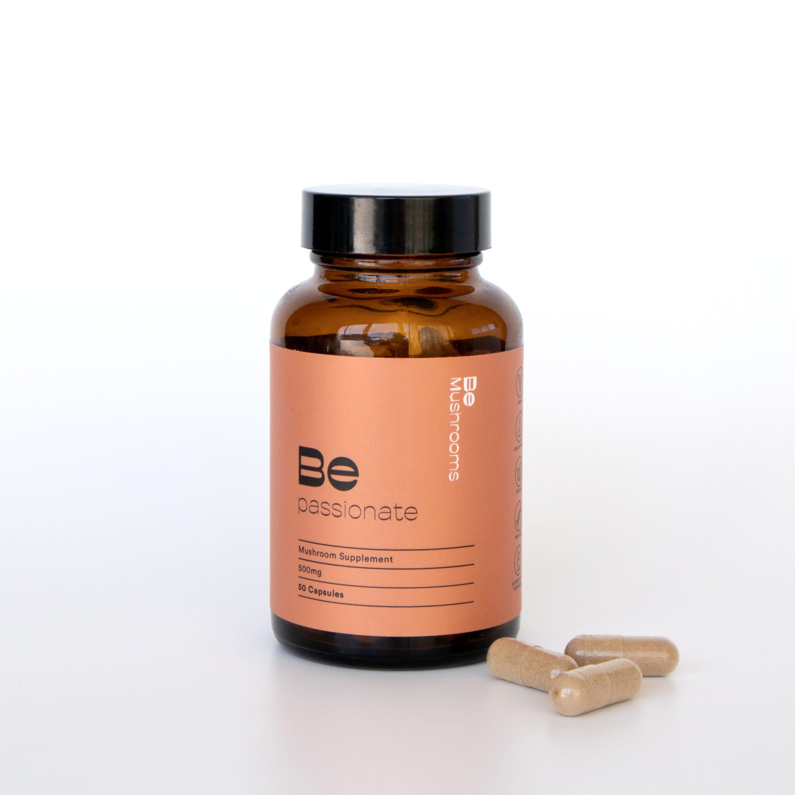 Be Passionate (Booster) Mushroom Supplement Capsules - Image 4