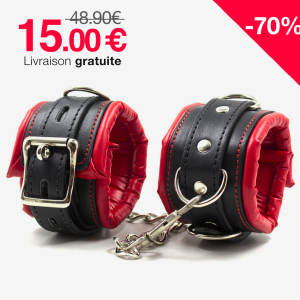 Entraves de Bondage Poignets / Chevilles Ajustables Fetish Red