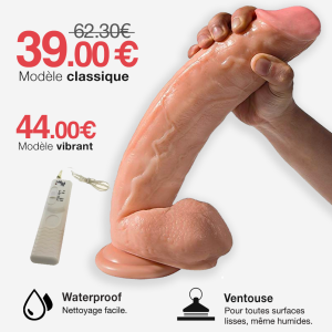 Le Titan : Gode XXL 31cm - Classique ou Vibrant