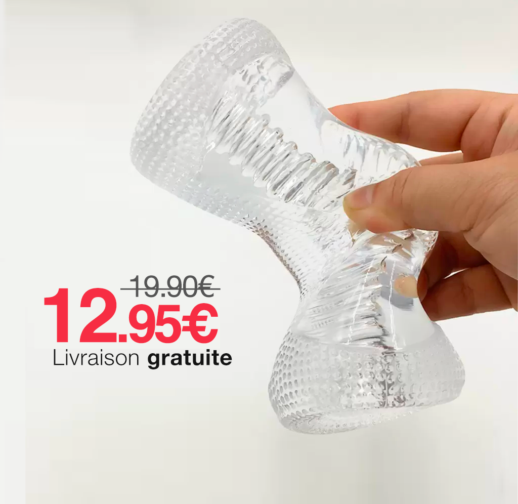 Masturbateur souple double orifice