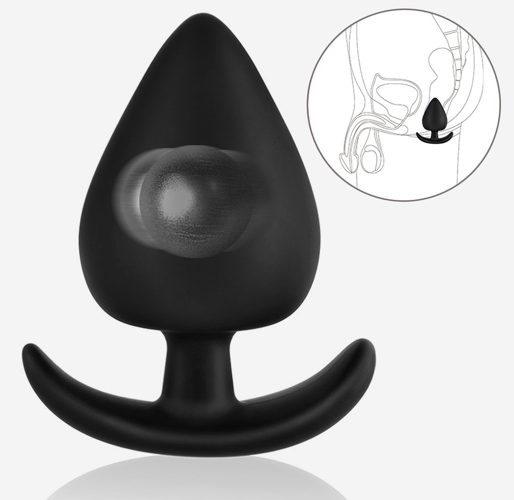 Plug Anal Conique avec Bille Stimulante