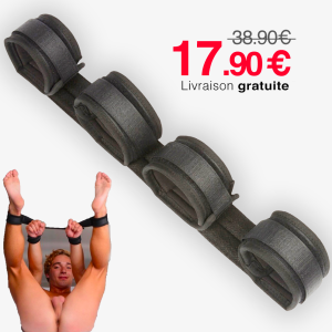 Sangle Soumission 4 Menottes Velours & Velcro